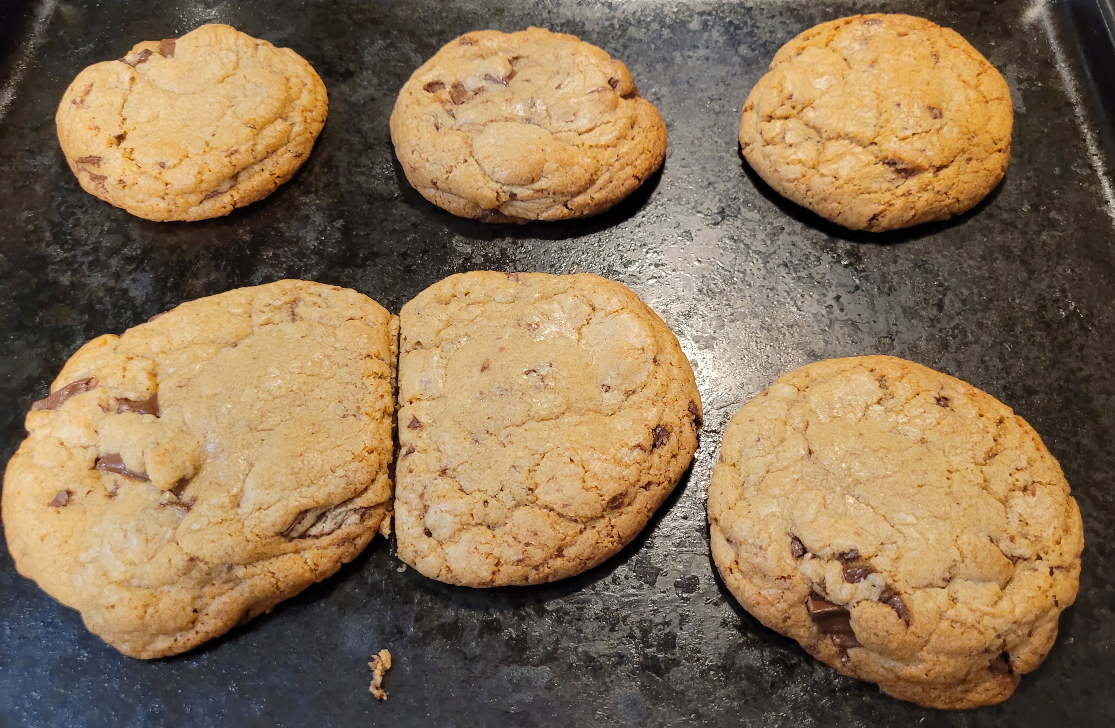 A picture of chocolate chip cookies.